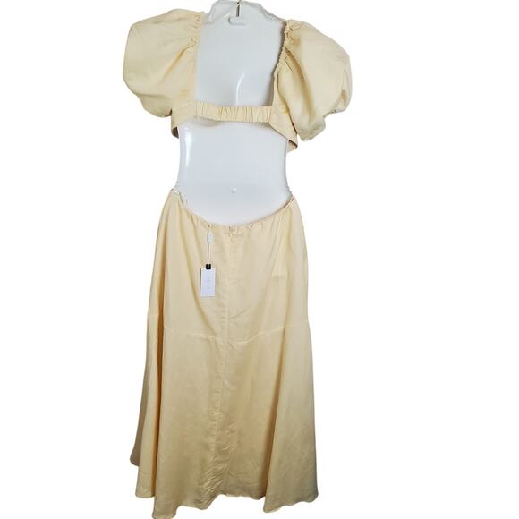 ASTR The Label Winley Midi Dress Side Cutout M Bridgerton Coquette Garden Party - Picture 8 of 12